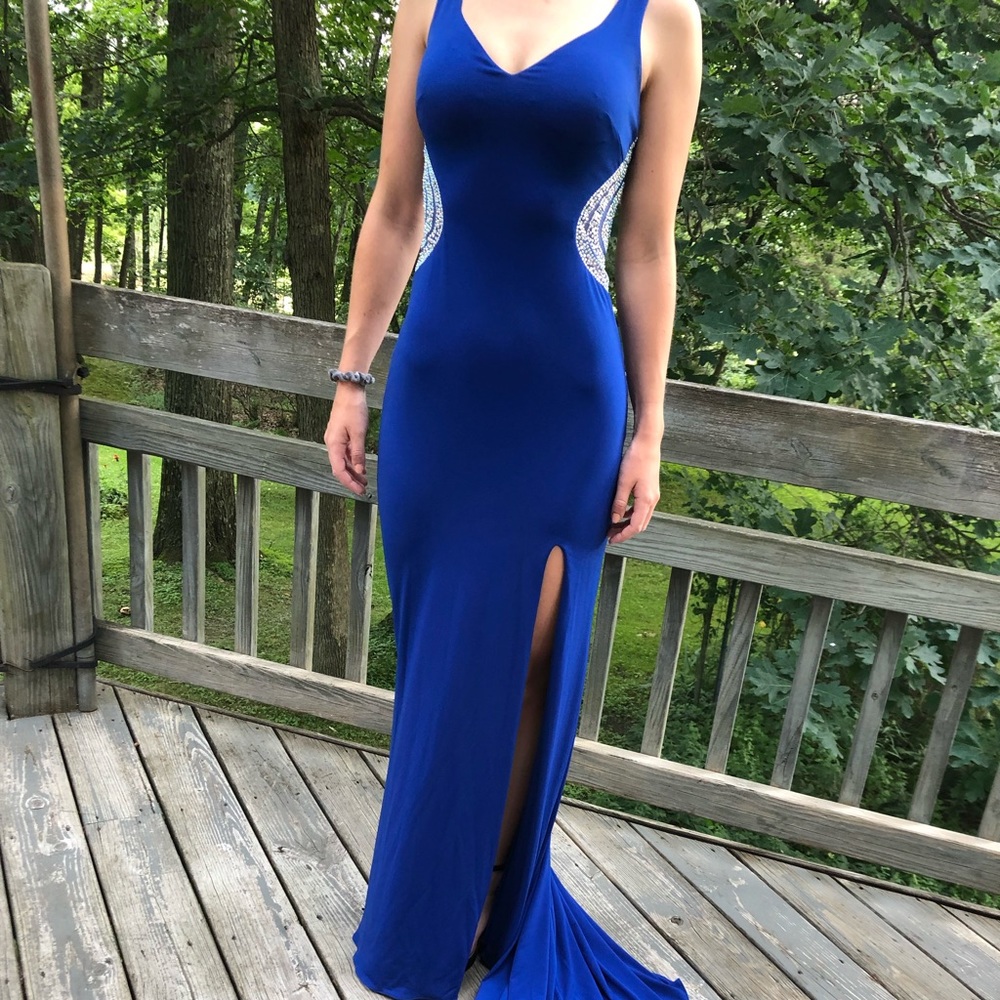Royal Blue evening gown